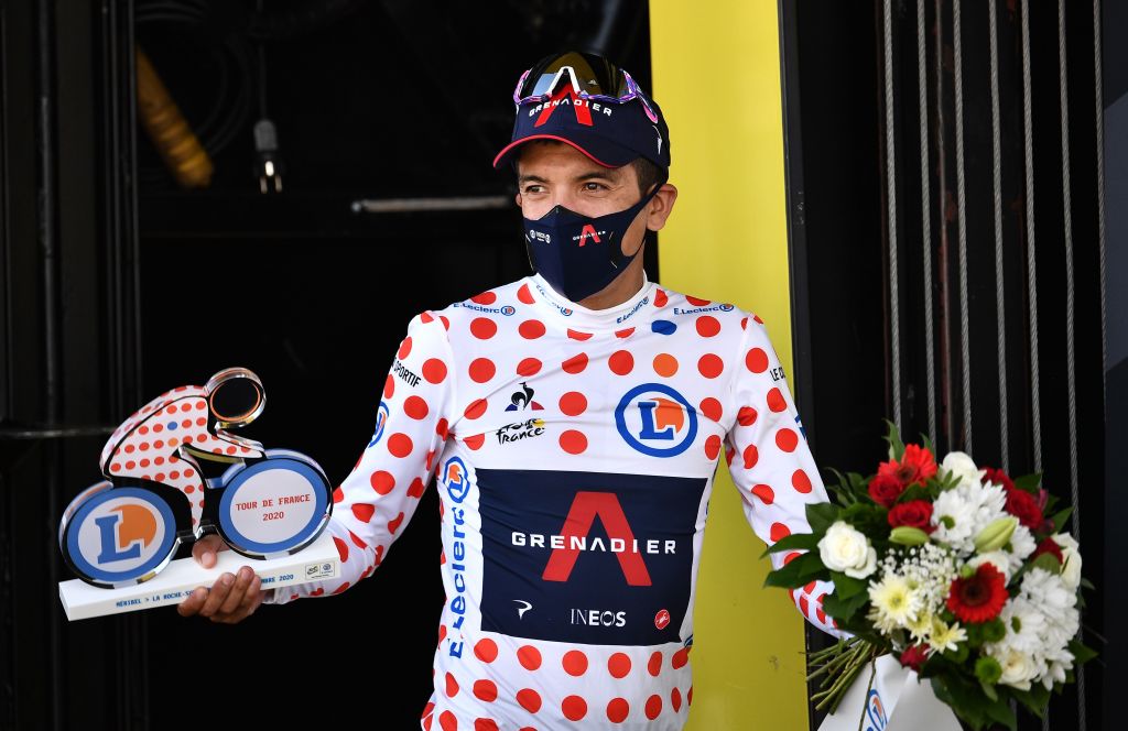 Vaarwel meest regel Tour de France: Carapaz determined to stand on polka dot jersey podium in  Paris | Cyclingnews