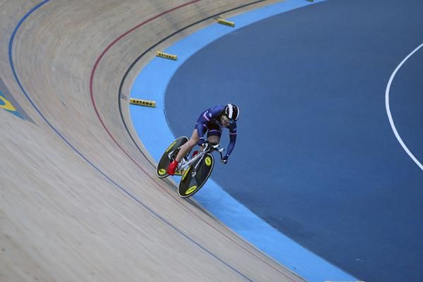 500m time trial silver medalist Sandie Clair (France)