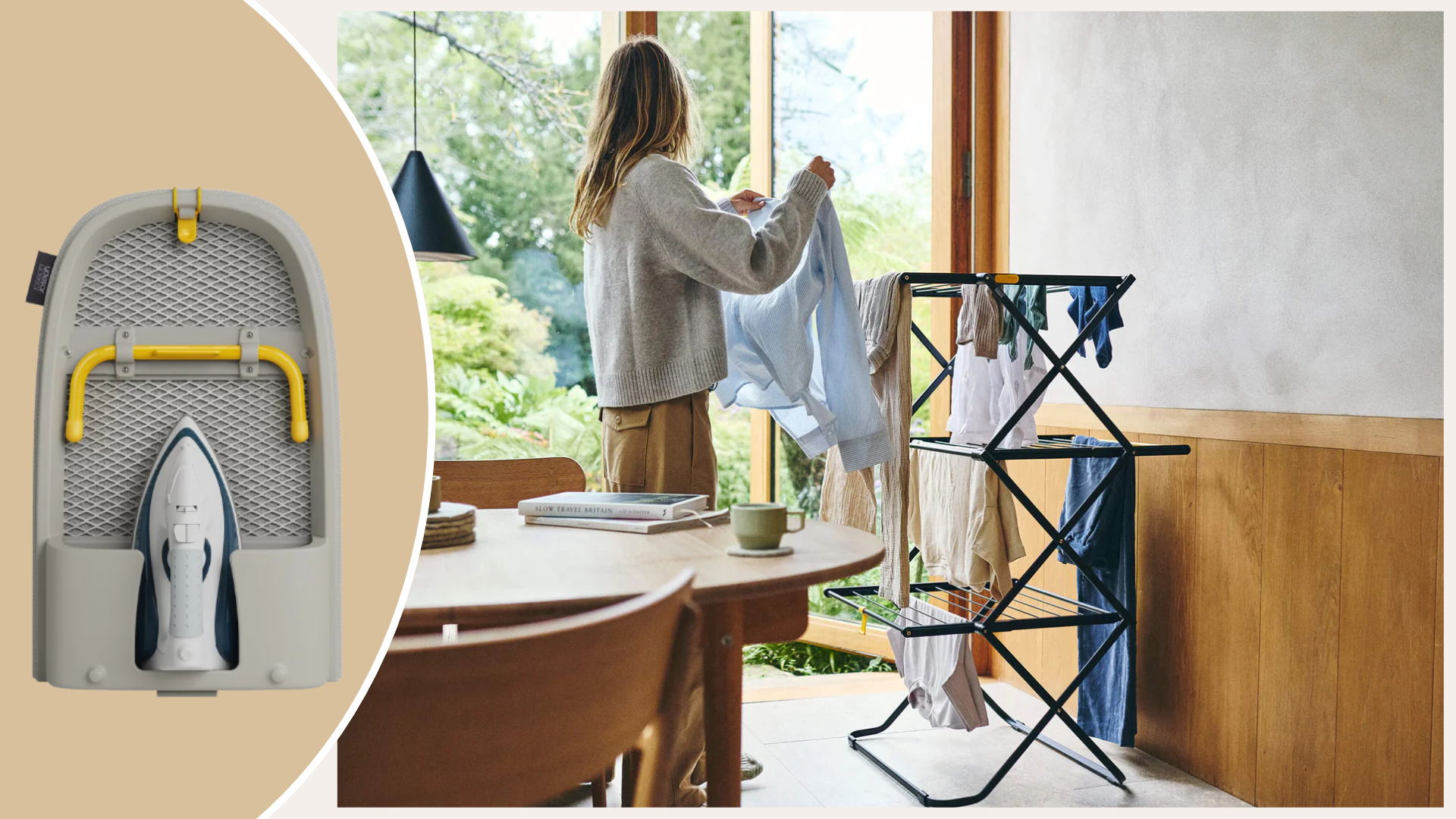 composite of airer and fold up ironing board - Joseph and Joseph 