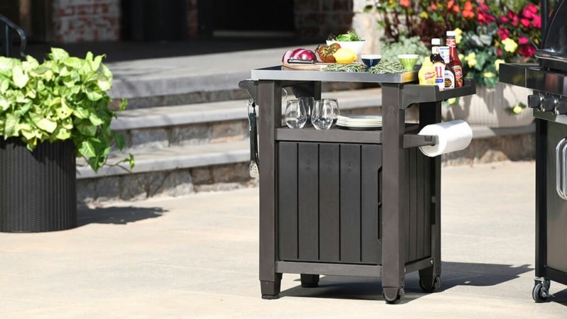 outdoor storage table