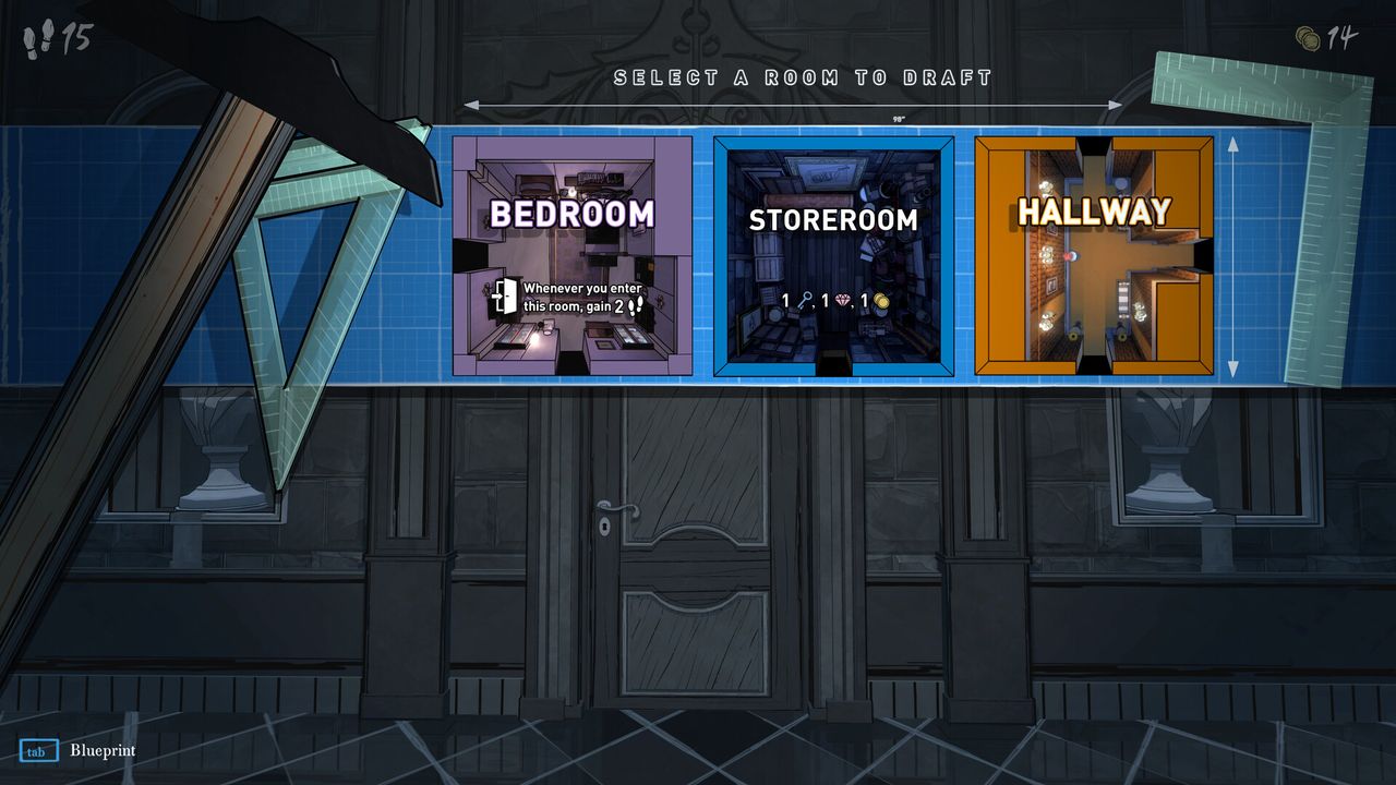 Screenshots of Blue Prince the game