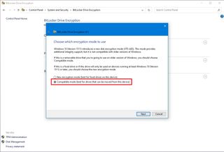 BitLocker To Go with Compatibility Mode