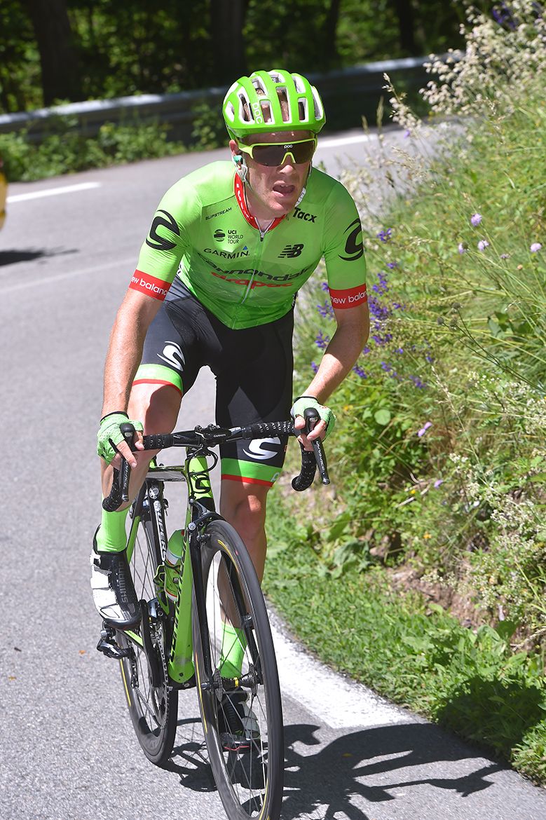 Andrew Talansky (Cannondale-Drapac) went clear on the Sarenne.