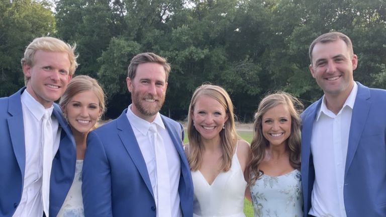 Scottie Scheffler may have lost the playoff at the Charles Schwab Challenge to Sam Burns at the first extra hole, but he did make it in time to sttend his wife's sister's wedding
