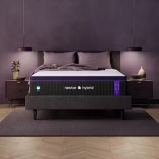 Nectar Premier Hybrid Mattress on a bed.