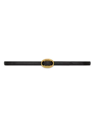 Saint Laurent, Oval Buckle Thin Belt