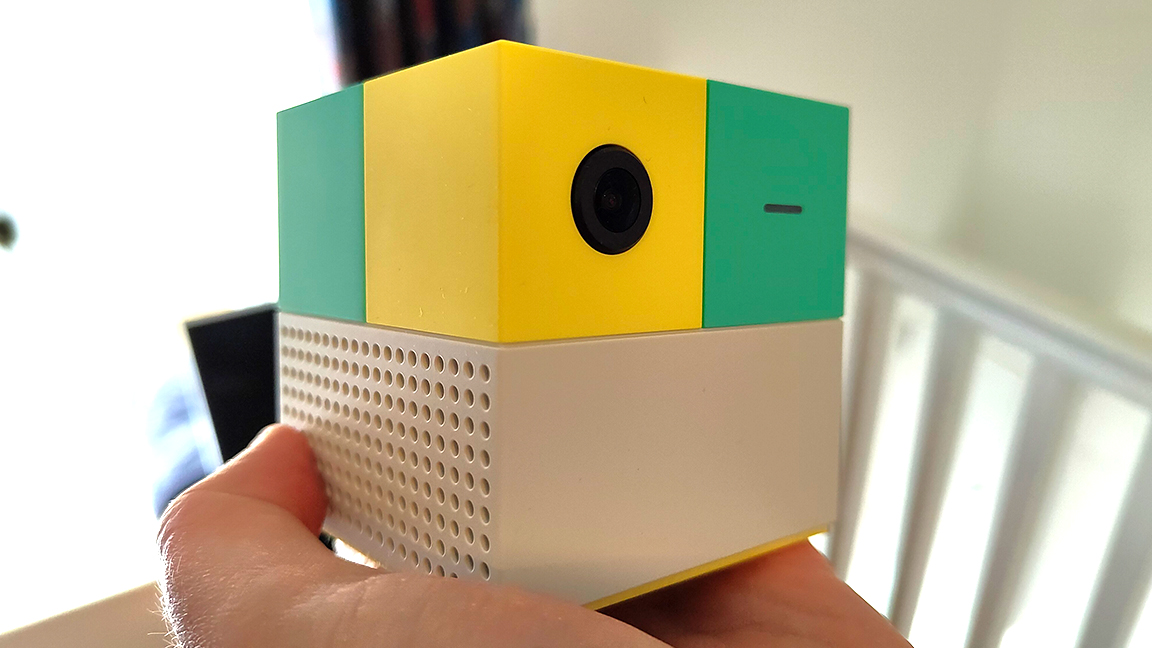 Nex Playground review; a small colourful cube with a camera