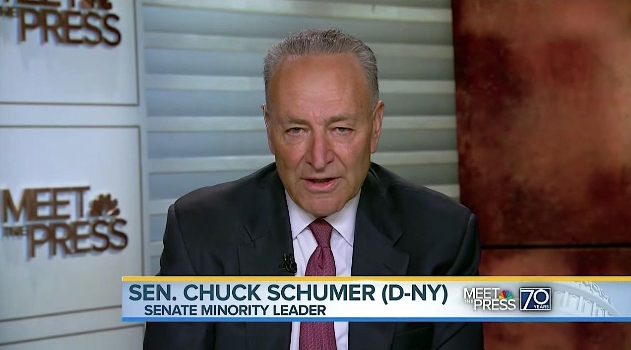 Chuck Schumer says President Trump &amp;quot;is in trouble: