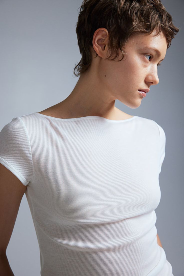 H&M, Ribbed T-Shirt