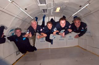 Filmmaker James Cameron Takes Zero Gravity Joy Ride