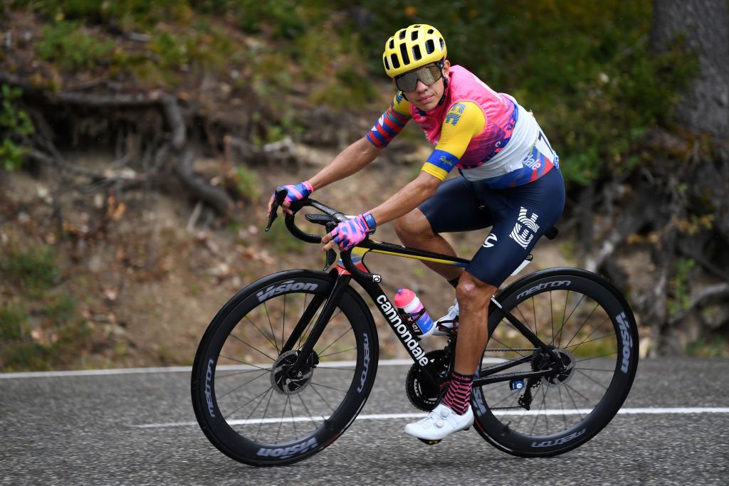 SISTERON FRANCE AUGUST 31 Sergio Andres Higuita Garcia of Colombia and Team EF Pro Cycling during the 107th Tour de France 2020 Stage 3 a 198km stage from Nice to Sisteron 488m TDF2020 LeTour on August 31 2020 in Sisteron France Photo by Tim de WaeleGetty Images