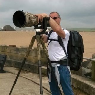 Paul Smith with telephoto lens