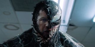 Tom Hardy's Eddie Brock enveloped by Venom