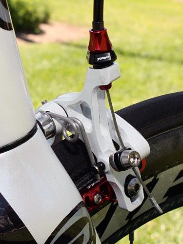 The arms are heavily machined to save weight.