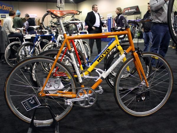 This orange fixie belongs to NAHBS organizer Don Walker.