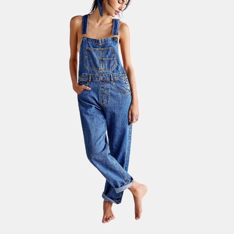 Image of denim dungarees