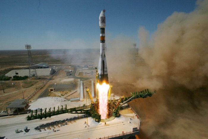 Soyuz-FG Rocket Launch from Baikonur