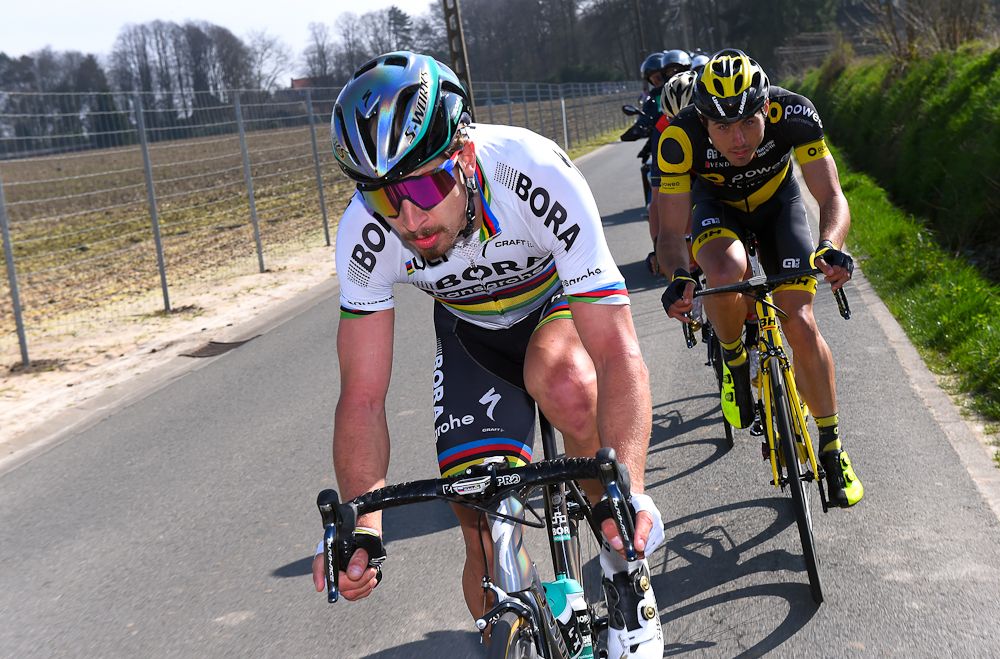 Peter Sagan chases the lead trio at the 2017 E3 Harelbeke