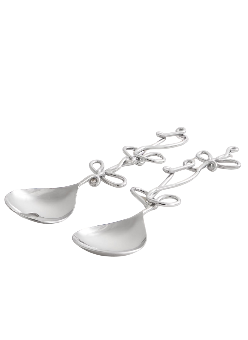 Silver-Plated Salad Servers