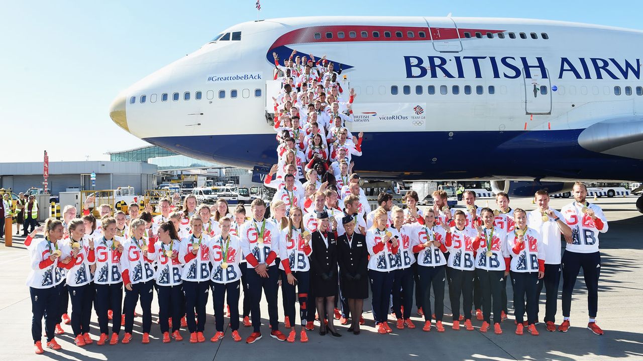 Team GB athletes return to the UK, having finished second in the medal table at the Rio Olympics