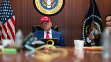 President Donald Trump in the White House Situation Room