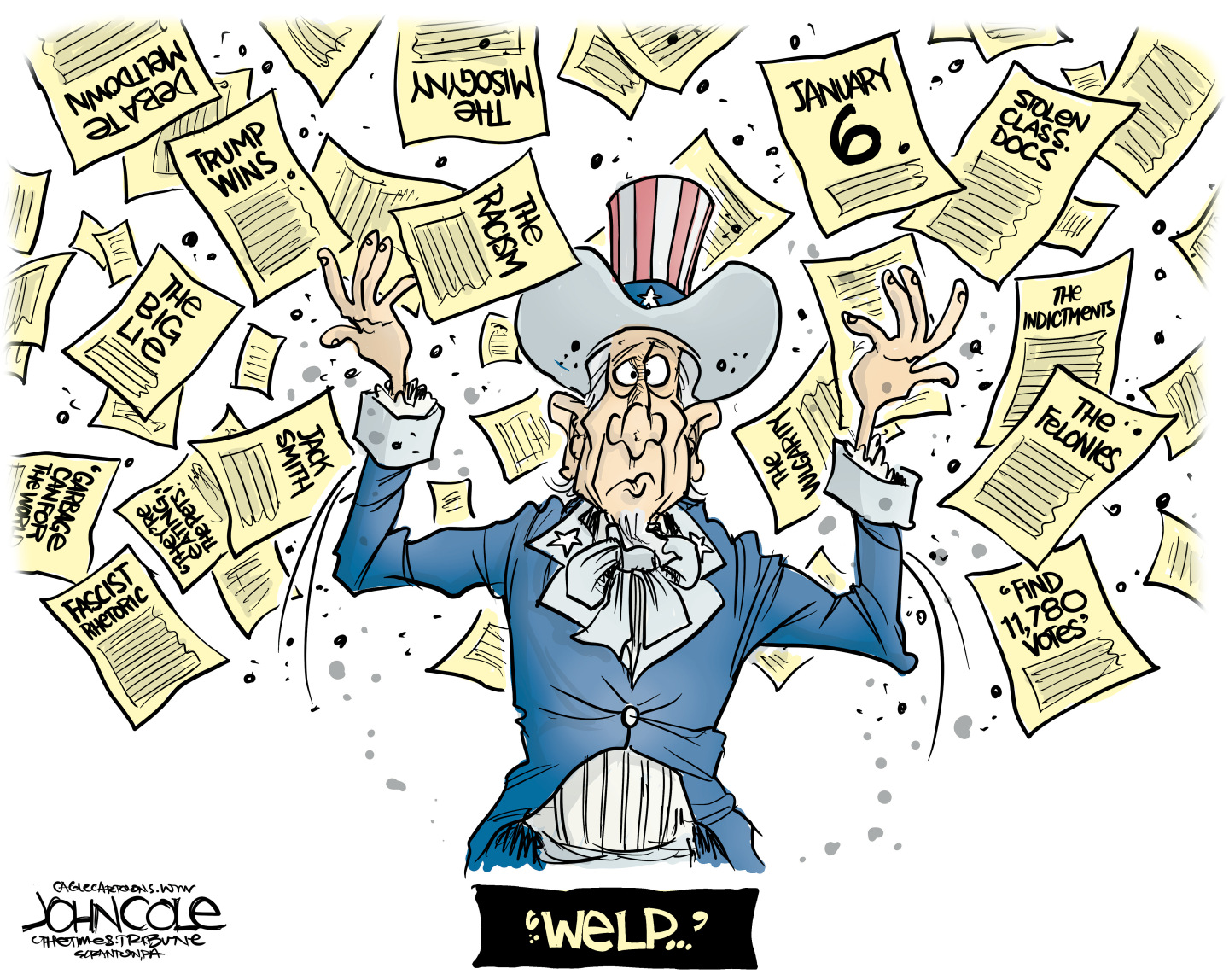 Political cartoon