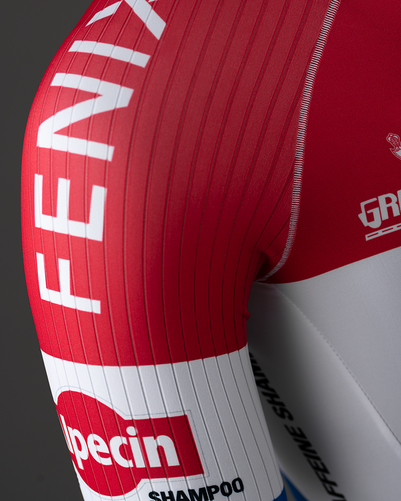 Matheiu Van der Poel's national champions skinsuit - close up