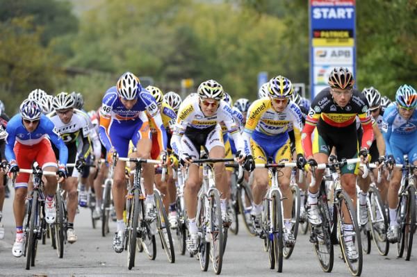 The elite men charge off the start line for the season's first World Cup competition.