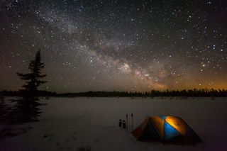 Voyageurs National Park at night
