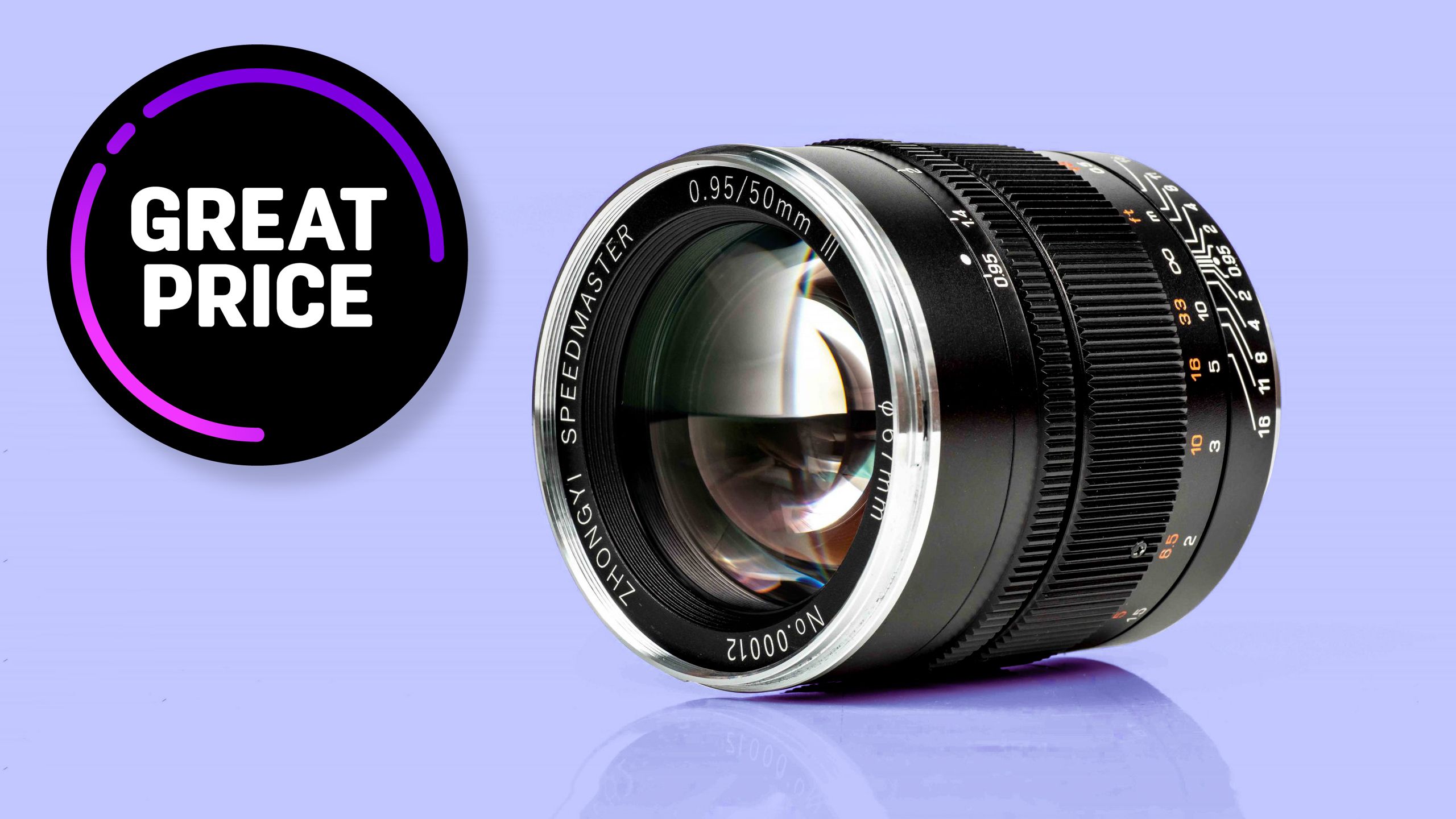 The deal on this f/0.95 lens is so good, I just bought one for myself ...