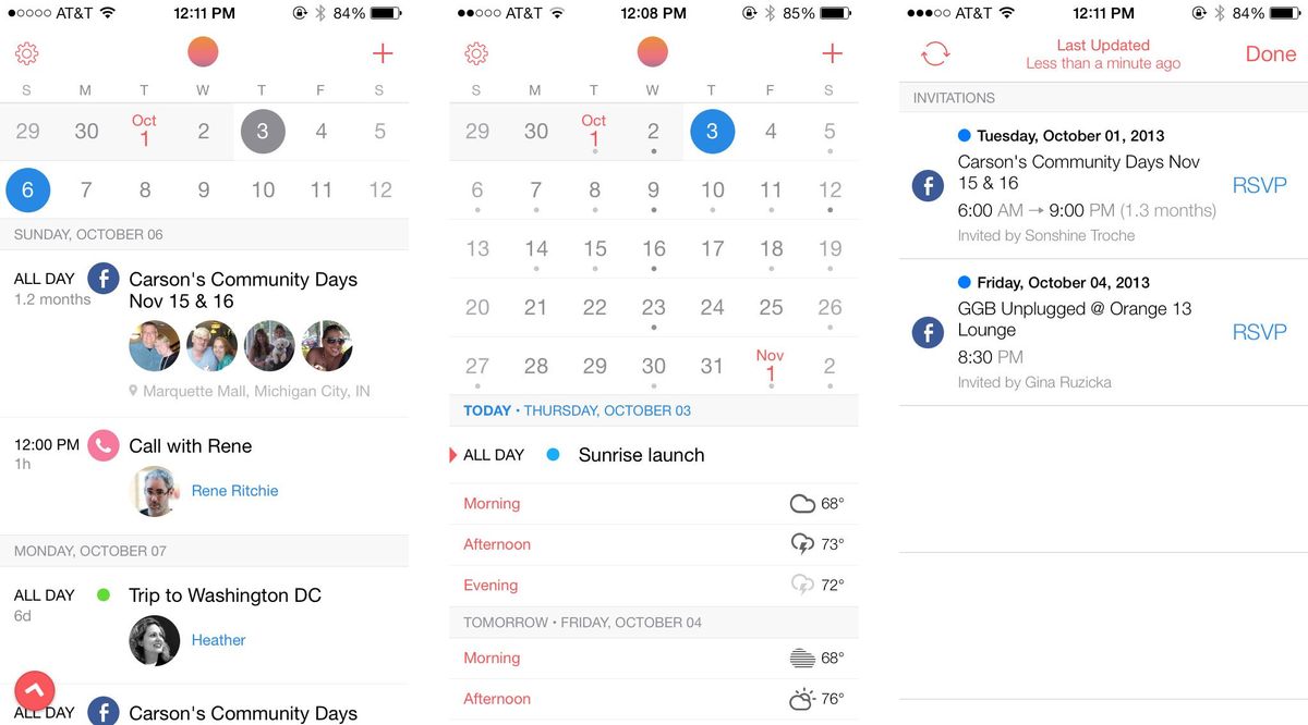 Sunrise Calendar 2.0 for iPhone review Now with support for iCloud