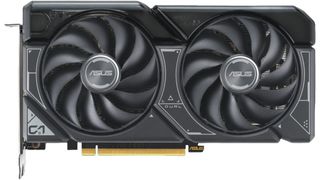 Een Asus GeForce RTX 4060 tegen een witte achtergrond