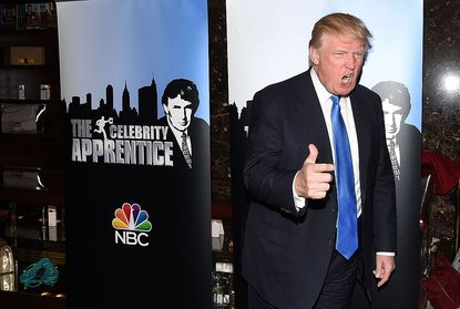 Donald Trump on the red carpet for Celebrity Apprentice in 2015