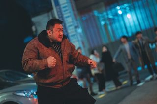 A still from the Korean action movie 'The Roundup: Punishment.'