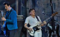  (L-R) Jack White and Dominic John Davis perform onstage at the 2023 iHeartRadio ALTer EGO Presented by Capital One at The Kia Forum on January 14, 2023 in Inglewood, California