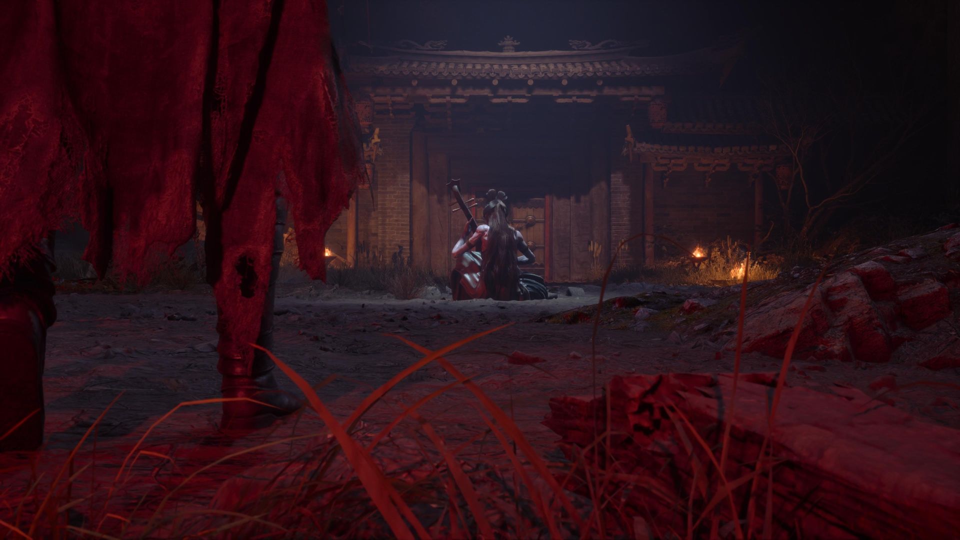 A boss encounter from Phantom Blade Zero