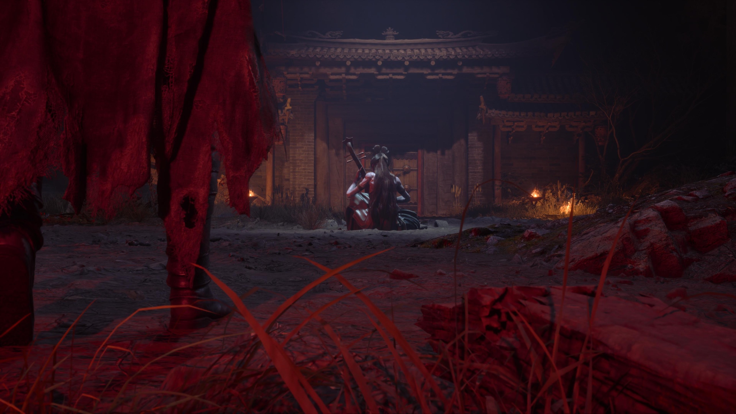 A boss encounter from Phantom Blade Zero
