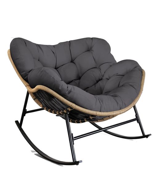 Oversized Outdoor Papasan Rocking Chair