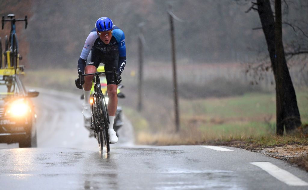 Marco Frigo (Israel-Premier Tech) was the last man standing from the breakaway