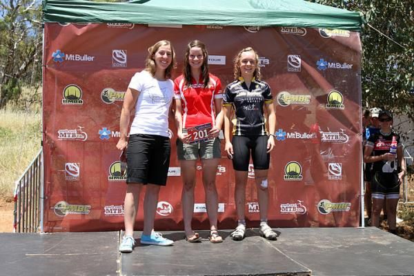 U17 women's podium