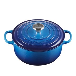 le creuset blue casserole dish