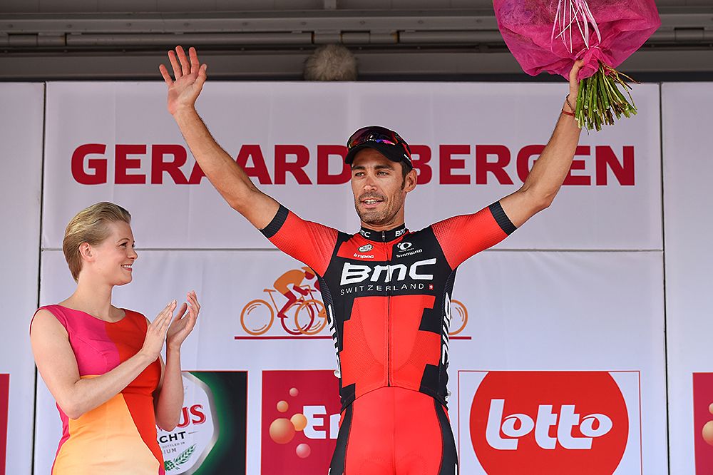 Manuel Quinziato (BMC) on the final podium
