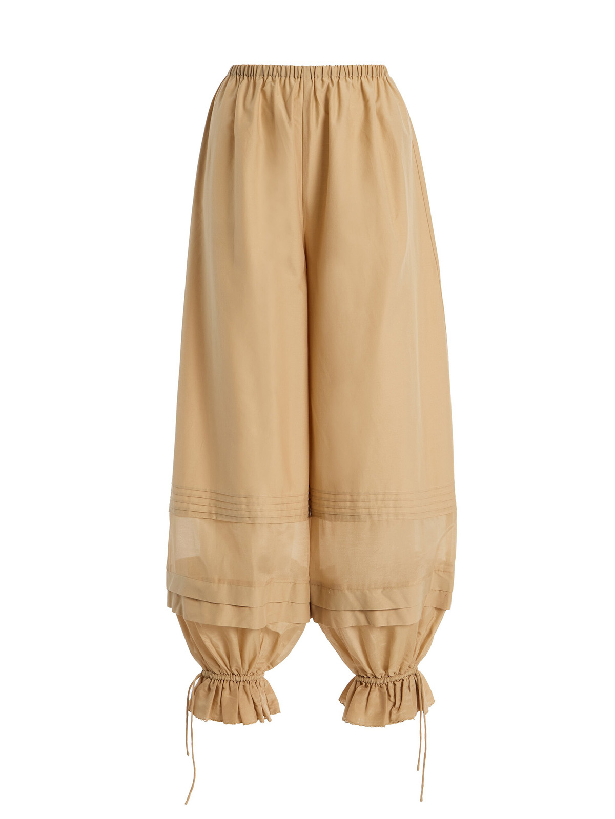 Exclusive Pearl Cotton-Silk Balloon Pants