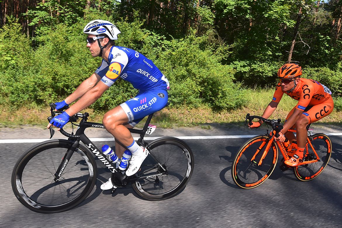Maximilian Schachmann and Alan Banaszek at the Tour de Pologne
