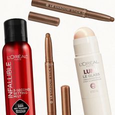 A collage of L'Or&eacute;al Paris products