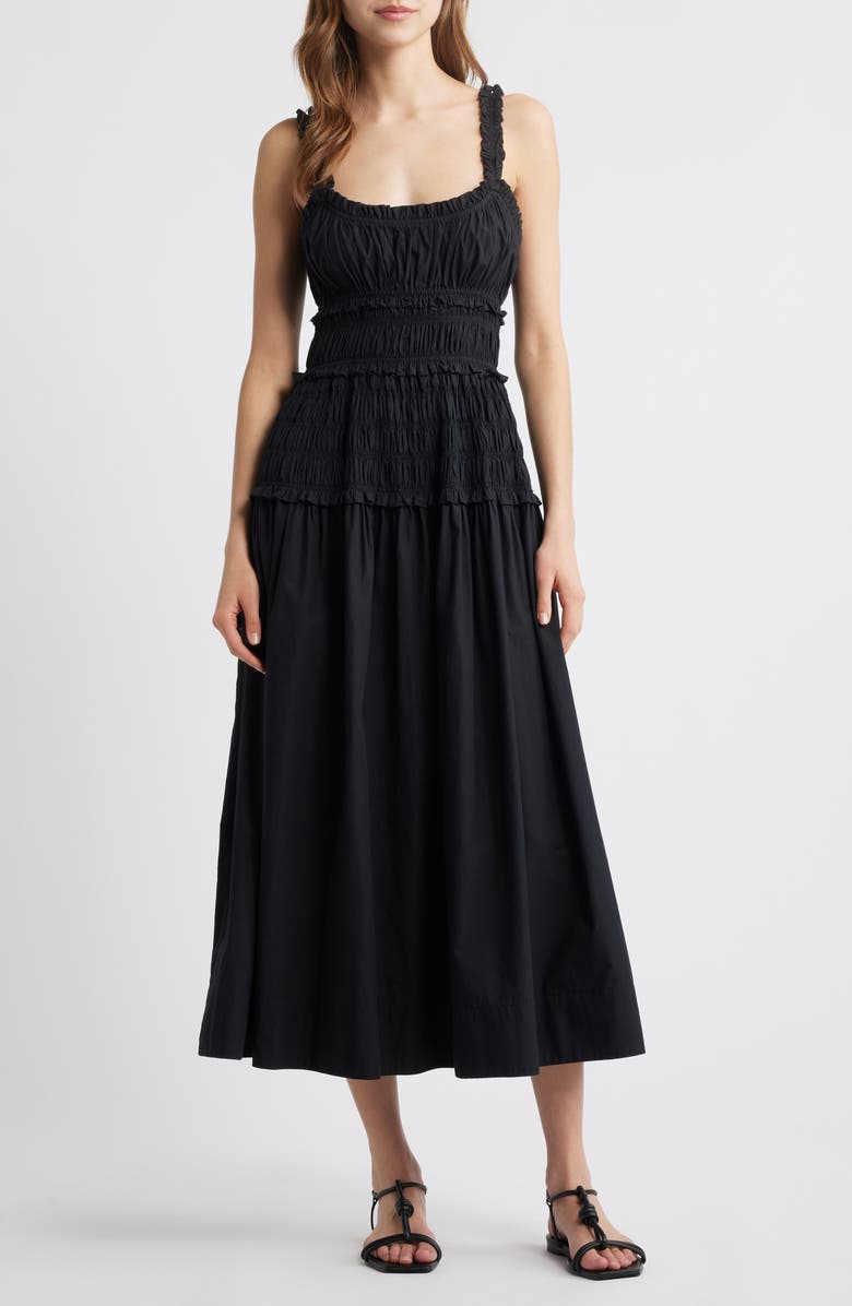 Marianne Organic Cotton Poplin Midi Dress