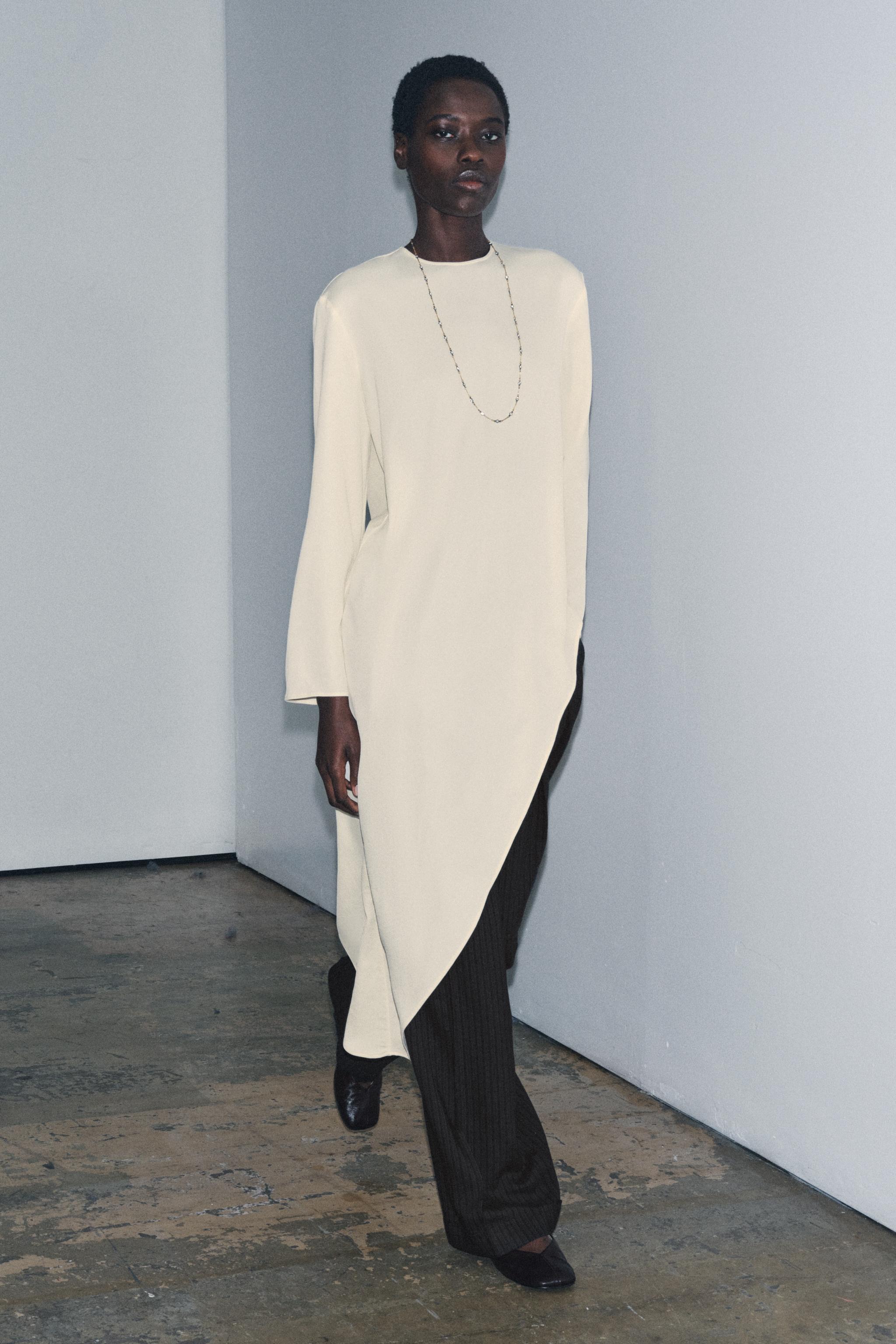 Zw Collection Asymmetric Flowy Blouse