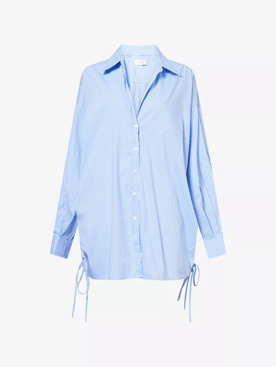 Mathilde Pinstripe Cotton-Blend Shirt - 4