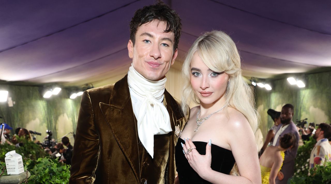 Barry Keoghan and Sabrina Carpenter attend The 2024 Met Gala Celebrating &quot;Sleeping Beauties: Reawakening Fashion&quot; at The Metropolitan Museum of Art on May 06, 2024 in New York City