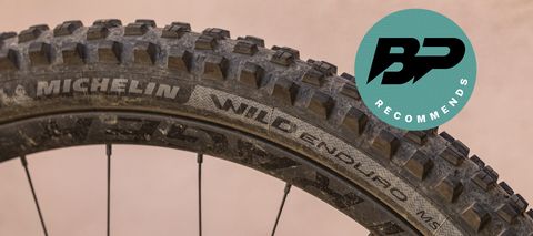 Close up of Michelin Wild Enduro MS 2024 tire
